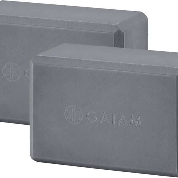 Gaiam Yoga Block - Supportive Latex-Free Eva Foam - Soft Non-Slip Surface with Beveled Edges for Yoga, Pilates, Meditation - Yoga Accessories for Stability, Balance, Deepen Stretches