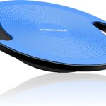 EVERYMILE Wobble Balance Board, Exercise Balance Stability Trainer Portable Balance Board with Handle for Workout Core Trainer Physical Therapy & Gym 15.7" Diameter No-Skid Surface