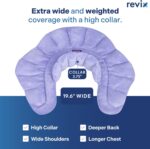 REVIX Microwave Heating Pad for Neck Shoulders and Back with Moist Heat, Weighted Microwavable Heated Neck Wrap Warmer, Scented - Image 3