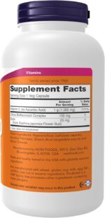NOW Foods Supplements, Vitamin C-1,000 with 100 mg of Bioflavonoids, Antioxidant Protection*, 250 Veg Capsules - Image 2