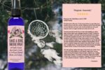 Mystic Angel White Sage & Rose Smudge Spray (4 oz.) with Reiki Charged Rose Quartz Crystal - Image 2