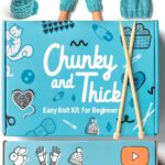 Complete Knitting Kit for Beginners - Learn to Knit Kit with Knitting Accessories Like Thick Beginner Yarn, Bamboo Needles for Beginners & More - Includes Video Tutorials & Written Guide