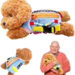 Fidget Sensory Dog Blanket for Elderly | Premium Dementia Activities for Seniors Items | Engaging Sensory Items (pup) for Adults | Gift and Activities for Seniors with Alzheimer