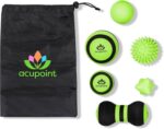 Lacrosse Balls Therapy Set for Muscle Knots and Post-Workout - Physical Therapy Massage Balls, Trigger Point Therapy, and Yoga Therapy - 6-Piece Set