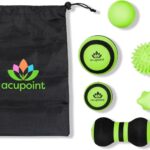 Lacrosse Balls Therapy Set for Muscle Knots and Post-Workout - Physical Therapy Massage Balls, Trigger Point Therapy, and Yoga Therapy - 6-Piece Set