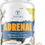 Adrenal Support Adaptogens Herbs Supplements - Cortisol Supplement with Rhodiola Rosea, Ashwagandha, Holy Basil and Eleuthero-Mood and Energy Support for Women & Men-Non-GMO, 60 Vegan Tablets