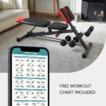 Finer Form Multi-Functional FID Weight Bench for Full All-in-One Body Workout – Hyper Back Extension, Roman Chair, Adjustable Ab Sit up Bench, Incline Decline Bench, Flat Bench - Image 5
