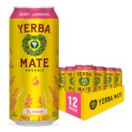 Guayakí Yerba Mate, Organic Energy Drink Alternative, Berry Lemonade, Low Sugar, 150mg Natural Caffeine, Better for You Energy & Focus, No Jitters or Crash, 15.5 Oz (Pack of 12) (Packaging May Vary)