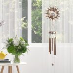 Solar Wind Chimes, Sun Wind Chime Outdoor Clearance w/Glowing Crackle Glass LED Unique Wind Bells for Outside Waterproof Chimes, Gifts for Her/Him (42" Long Metal Chimes)… - Image 7