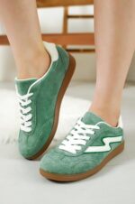 Irita Project Cloud Sneakers - Lace-up Trendy Sneakers, Memory Foam Fashion Shoes - Non-Slip Women's Footwear - Image 5