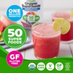 Orgain Organic Greens Powder + 50 Superfoods, Berry - 1 Billion Probiotics for Digestive Health, Antioxidants, Vegan, Plant-Based, Gluten-Free, Non-GMO, Green Juice & Smoothie Drink Mix - 0.62lb - Image 3