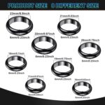 32 Pieces Genuine Hematite Rings Set Negative Energy Ring Non Magnetic Hematite Stone Jewelry 6t Curved Surface 6 Plane 6t Faceted Size 6-13 Cute Cool Jewelry - Image 2