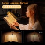 Gritin 19 LED Rechargeable Book Light for Reading in Bed with Memory Function- Eye Caring 3 Color Temperatures,Stepless Dimming Brightness,80 Hrs Runtime Lightweight Clip on Light for Book Lovers - Image 6