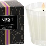 NEST New York Scented Classic Candle, Moroccan Amber - 8.1 oz - Up to 60-Hour Burn Time - Reusable Glass Vessel