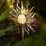 TAKE ME Sun Solar Lights Garden Outdoor Waterproof Metal Decorative Stakes for Patio Yard Walkway LawnPatio Mothers Day Gifts Mom Wife Grandma (Sun)