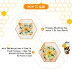 Beeswax Wrap, 9 Pack Beeswax Wraps for Food Storage, Organic, Sustainable, Beeswax Food Wraps, Zero Waste Reusable Food Wrap Beeswax Paper 1L, 3M, 5S Plants Pattern Sandwich Wrappers - Image 4