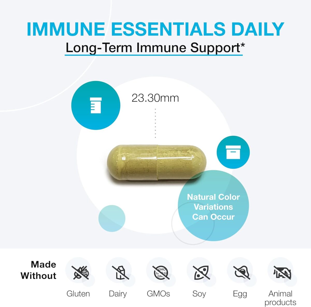 XYMOGEN Immune Essentials Daily - Long-Term Immune Support Supplement with Vitamin D3, Vitamin C Ascorbic Acid, Vitamin A, N Acetyl L Cysteine, Zinc Chelate, Quercetin (120 Capsules) - Image 2