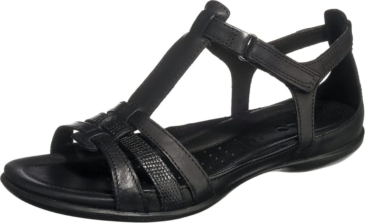 ECCO Womens Flash T-Strap Gladiator Sandal, - Image 1
