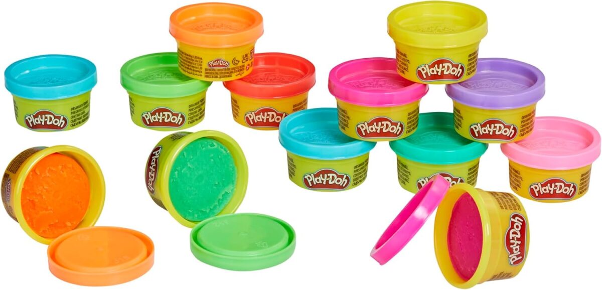 Play-Doh Bulk 42-Pack of 1-Ounce Cans, Easter Basket Stuffers for Girls & Boys, Party Favors, Kids Arts & Crafts, Preschool Toys, Ages 2+ (Amazon Exclusive) - Image 2