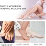 Electric Feet Callus Removers Rechargeable,Portable Electronic Foot File Pedicure Tools, Electric Callus Remover Kit,Professional Pedi Feet Care Perfect for Dead,Hard Cracked Dry Skin Ideal Gift - Image 7