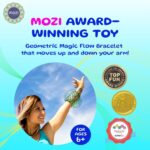 Mozi Geometric Magic Flow Bracelet - Easy to Use - 3D Bracelet Spiral Toy, Spinning Bracelet Spiral for Children and Adults (Iridescent) - Image 2