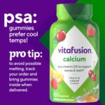 vitafusion Chewable Calcium Gummy Vitamins for Bone and Teeth Support, Fruit and Cream Flavored, America’s Number 1 Gummy Vitamin Brand, 50 Day Supply, 100 Count - Image 10