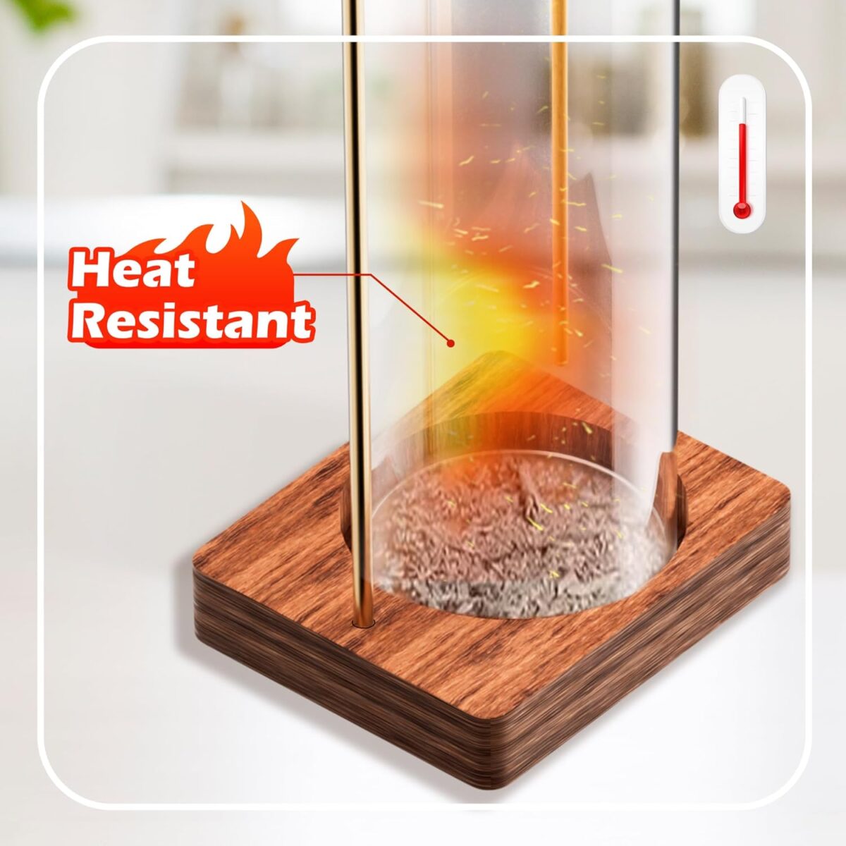 Incense Holder for Sticks, Insence-Stick Holder, Anti-Ash Flying No Mess Incense Burner, Incense Stick Holder with Glass Ash Catcher, for Yoga Spa Meditation Home Decor(2 Pack) - Image 7