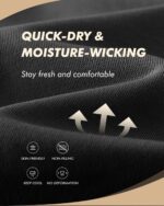 3 Pack Workout Mens Shirts - Dry Fit Causal Moisture Wicking Work Gym Athletic Short Sleeve for Basketball Running - Image 3
