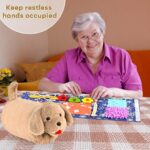 Fidget Blanket and Muff Dog for Adults with Dementia,Alzheimers Dementia Activities Products for Seniors and Elderly,Gift Game and Sensory Fidget Toys for Alzheimer’s or Dementia - Image 3