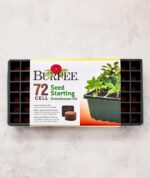 Burpee Greenhouse Indoor Starting Herbs, Flowers and Vegetables | Includes Dome, Watering, Seed Starter Tray, Coir Pellets | 10" W x 20" L x 5" H, One Size, 1 Kit (72 Cells) - Image 7
