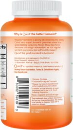 Qunol Zero Sugar Turmeric Gummies, Gummy with 500mg Turmeric Curcumin, Joint Support Supplement, Ultra High Absorption Tumeric Curcumin, Vegetarian, Gluten Free, 90 Count - Image 9