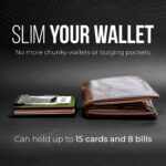Mountain Voyage Co Minimalist Wallet for Men & Women - Slim RFID Wallet, Scratch Resistant, Credit Card Holder & Money Clip, Easily Removable Money & Cards, (Army Green) - Image 4