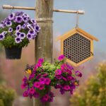 Mason Bee House Wax Coated Bee House, Bee Hotel for The Garden,Pollinator House Waterproof, Natural Handmade Wooden Mason Bee Hotel for Pollinating Bees Garden Supplies,Attracts Peaceful Bee - Image 6