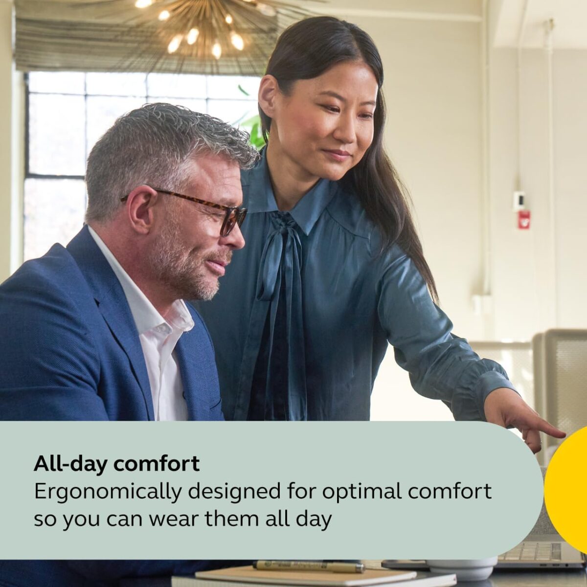 Jabra Enhance Select 300 OTC Hearing Aids, Audiology Team Care Included, Bluetooth Streaming for Calls, Music, Media for iOS & Android, Nearly Invisible & Comfortable, Noise Reduction - Silver - Image 8