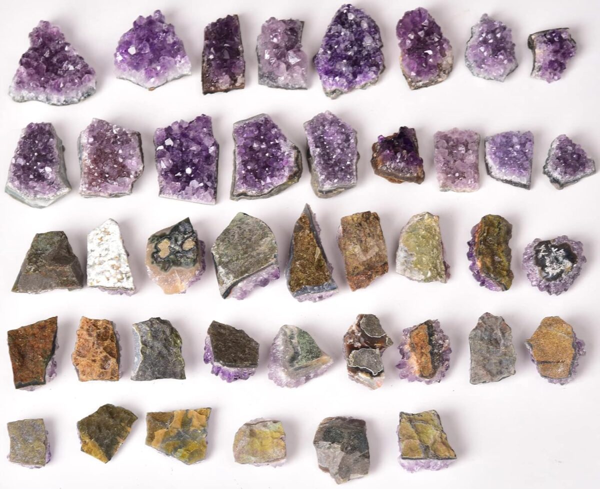 JIC Gem Amethyst Clusters Natural Raw Amethyst Geode Rock Healing Crystals Cluster Witchcraft Gemstone Specimen - Image 5