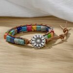 sedmart 7 Chakra Bracelets for Women with Real Stones Leather Wrap Healing Bead Bracelet Women Men Boho Friendship Jewelry - Image 4