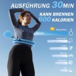 Weighted Hula Circle with 26 Links(56 Inch) for Adults Weight Loss, Infinity Fitness Hoop Plus Size, for Women Smart Exercise Equipment - Image 6