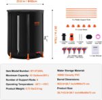 VEVOR Collapsible Rain Barrel, 53 Gallon/201 L Portable Rain Water Collection Barrel, PVC Rainwater Collection System with Spigots and Overflow Kit, Water Barrel for Garden Water Catcher - Image 7