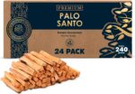 Palo Santo Smudging Sticks (Approx 240 Grams|8 Oz) from Peru -100% Natural Incense, Premium High Resin for Spiritual Cleansing-Substantially Hand-Picked Ethically Wild Harvested-Sustainable Packaging