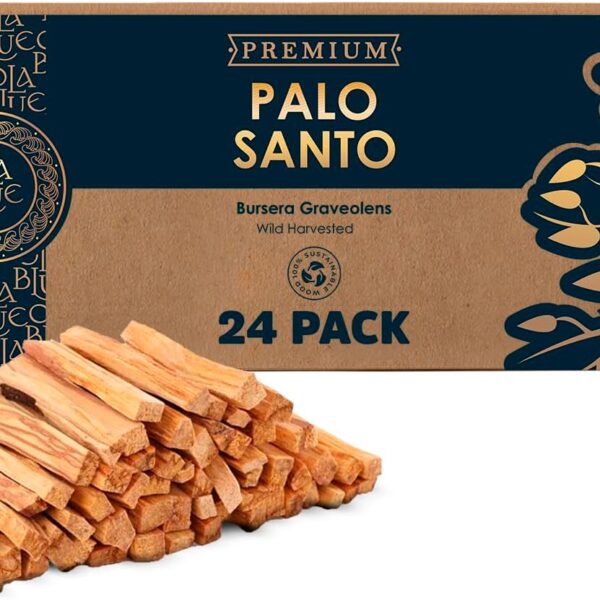 Palo Santo Smudging Sticks (Approx 240 Grams|8 Oz) from Peru -100% Natural Incense, Premium High Resin for Spiritual Cleansing-Substantially Hand-Picked Ethically Wild Harvested-Sustainable Packaging