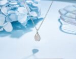 New Beginning Moonstone Sterling Silver Necklace for Women, Divorce Gifts for Women, Healing gifts for her, New Job Gift, Minimalistic Moonstone Jewelry - Image 5