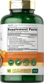 Carlyle Turmeric Curcumin Supplement | 3000mg 180 Capsules | with Black Pepper, Curcuminoids and Bioperine | Non-GMO, Gluten Free - Image 2