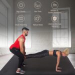 GXMMAT Large Exercise Mat 6'x4'/6'x5'/6'x6'(7mm), Thick Workout Mats for Home Gym Flooring, Extra Wide Non-Slip Durable Cardio Mat, Shoe Friendly, Perfect for Plyo, MMA, Jump Rope, Weights, Fitness - Image 5