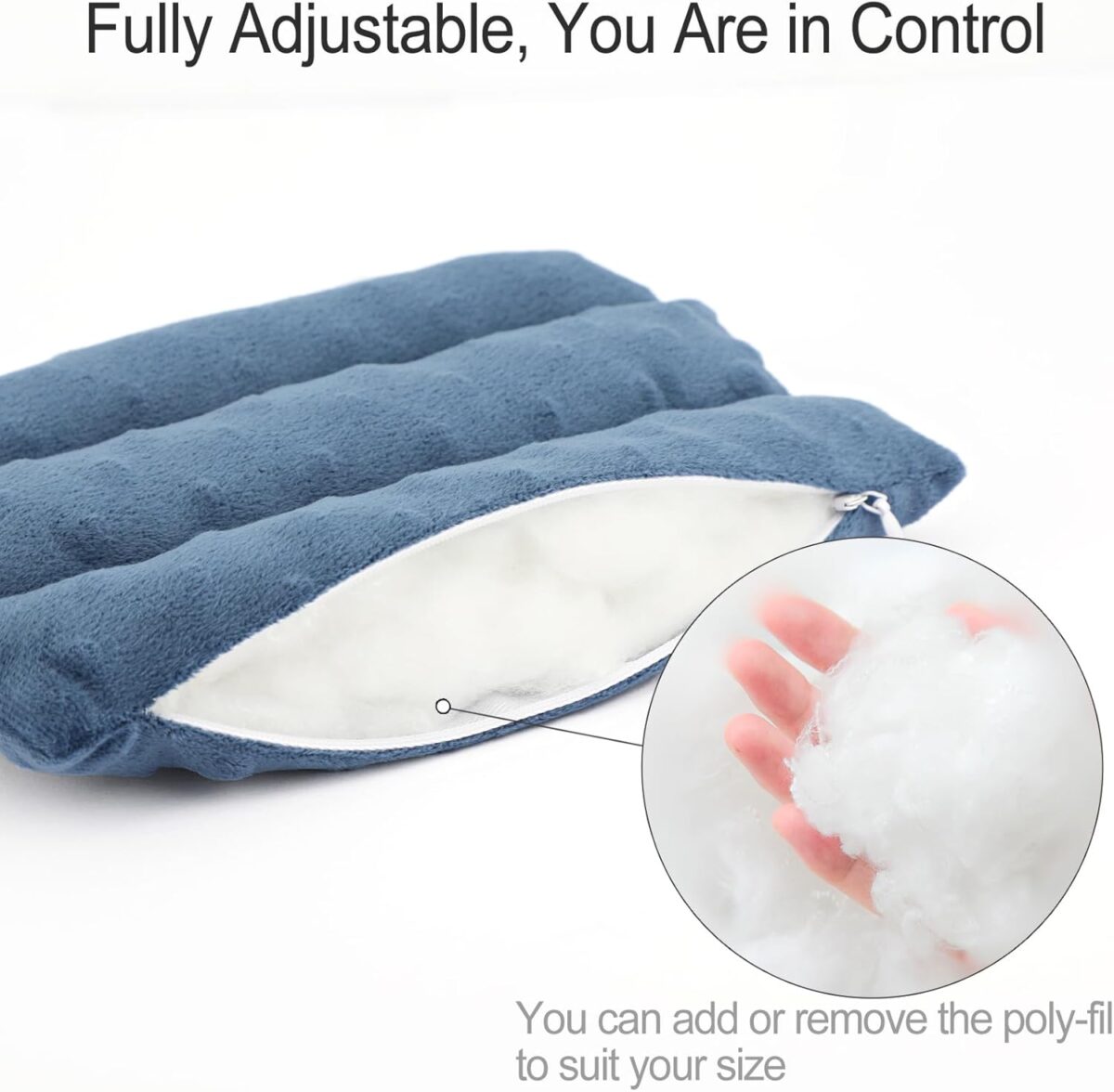 Chemo Port Pillows for Patients Seatbelt, Chemo Port Protector Pacemaker Seat Belt Cushion, Chemotherapy Must Haves Chemo Gifts Men Women Cancer, Minky Dot Denim Blue - Image 6