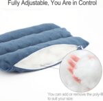 Chemo Port Pillows for Patients Seatbelt, Chemo Port Protector Pacemaker Seat Belt Cushion, Chemotherapy Must Haves Chemo Gifts Men Women Cancer, Minky Dot Denim Blue - Image 6