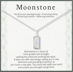 HOPE LOVE SHINE New Beginnings Rainbow Moonstone Sterling Silver Necklace for Women