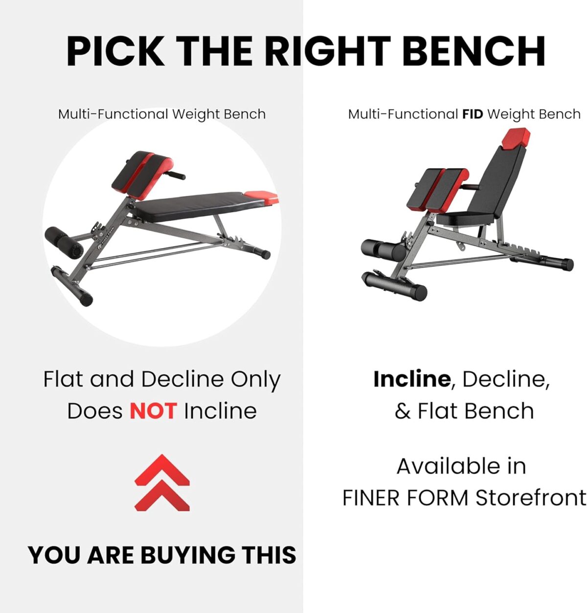 Finer Form Multi-Functional Weight Bench for Full All-in-One Body Workout – Versatile Adjustable Workout Bench for Home Gym. Fitness equipment perfect for Back HyperExtension, Bench Press, Roman Chair Exercise, Sit up. Adjusts to Decline or Flat Bench. - Image 2