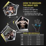 ihuan Ventilated Weight Lifting Gym Workout Gloves with Wrist Wrap Support for Men & Women, Full Palm Protection, for Weightlifting, Training, Fitness, Hanging, Pull ups - Image 7