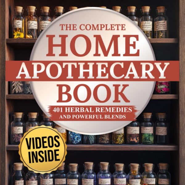 The Complete Home Apothecary Book: 401 Easy, Step-by-Step Herbal Remedies and Powerful Blends to Relieve Pain, Boost Immunity, Improve Sleep, and Restore Balance Naturally