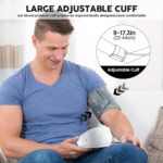 Blood Pressure Monitors, Bp Monitor - Blood Pressure Machine Large Cuff Blood Pressure Monitor Upper Arm Cuff 8.7''-17.3'', Large Screen, 2 Users Total 198 Memories - Image 4